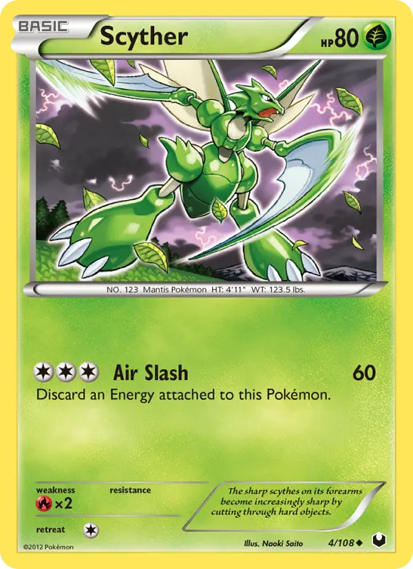 Scyther Uncommon rarity Dark Explorers Pokémon card price — $33.99