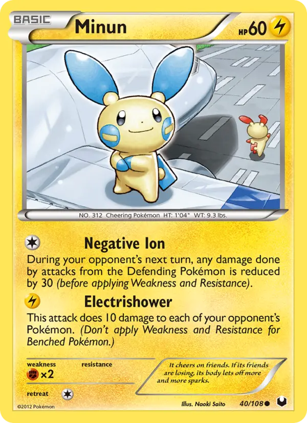 Minun Common rarity Dark Explorers Pokémon card price — $21.85