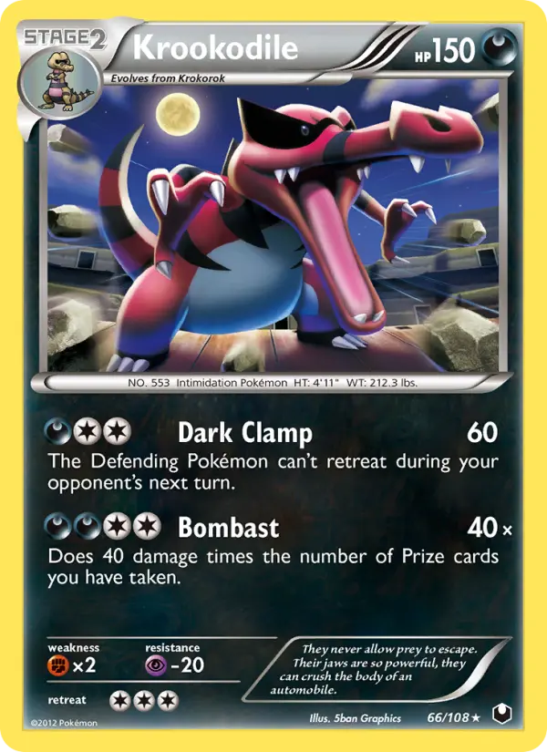 Krookodile Rare rarity Dark Explorers Pokémon card price — $1.61