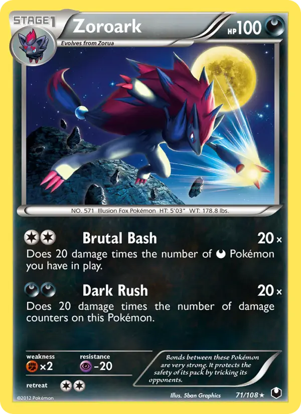 Zoroark Rare rarity Dark Explorers Pokémon card price — $7.49