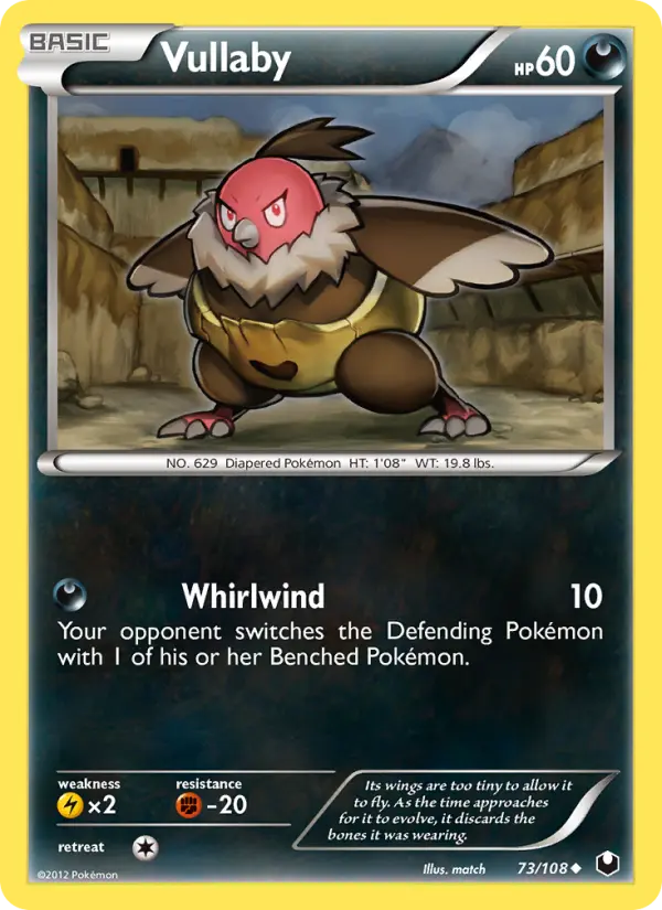 Vullaby Uncommon rarity Dark Explorers Pokémon card price — $1.24