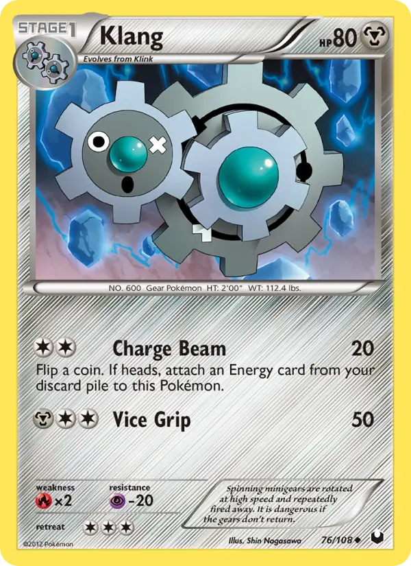 Klang Uncommon rarity Dark Explorers Pokémon card price — $1.31