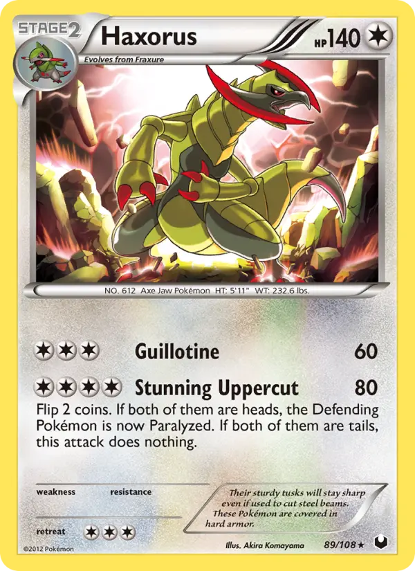 Haxorus Rare rarity Dark Explorers Pokémon card price — $7.61
