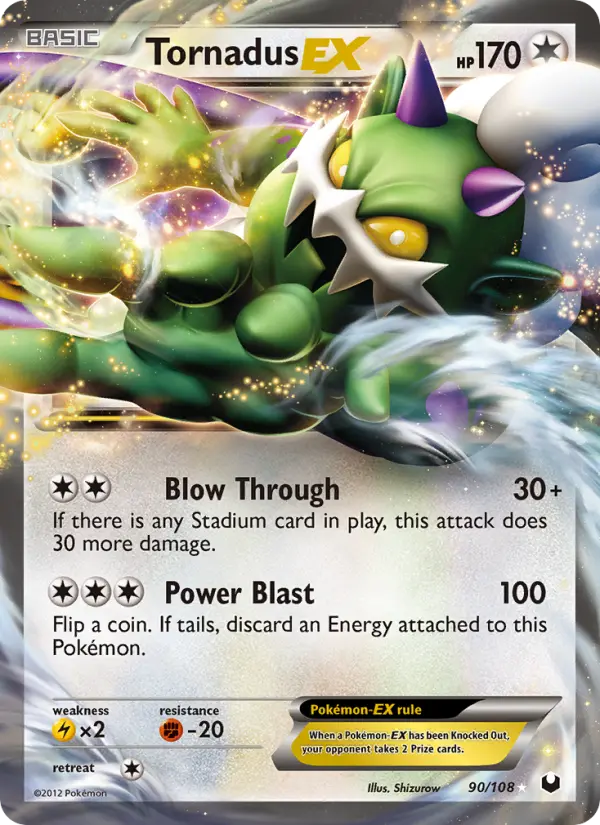 Tornadus-EX Rare rarity Dark Explorers Pokémon card price