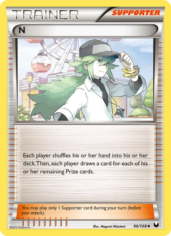 N Uncommon rarity Dark Explorers Pokémon card price — $3.22