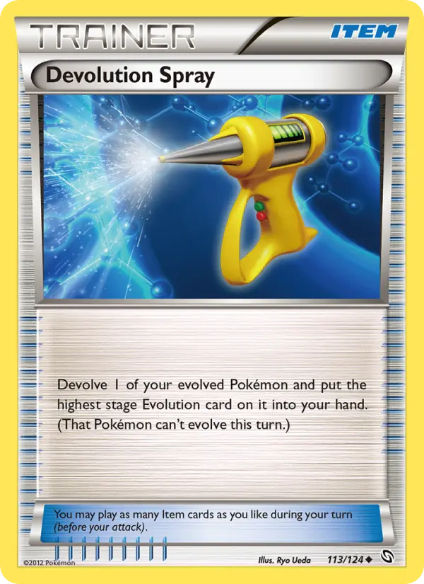 Devolution Spray Uncommon rarity Dragons Exalted Pokémon card price — $1.40