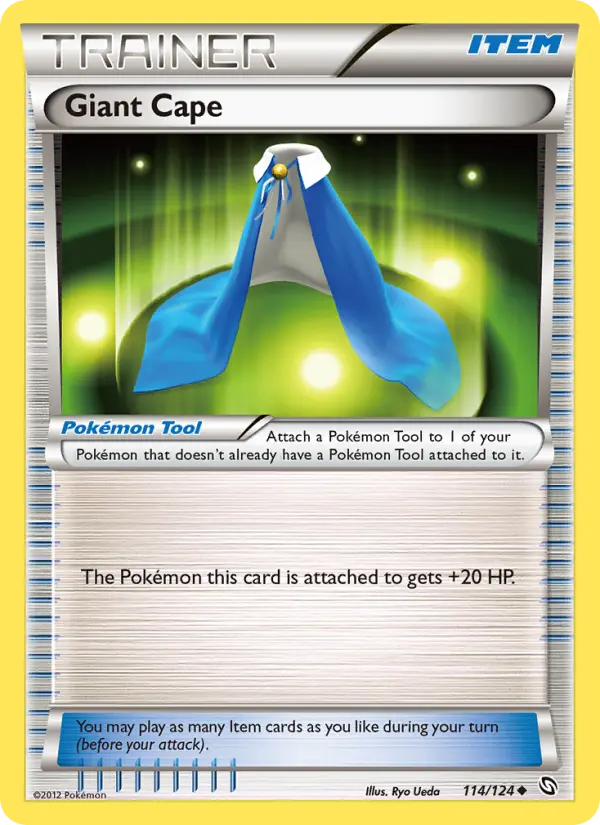 Giant Cape Uncommon rarity Dragons Exalted Pokémon card price — $0.49
