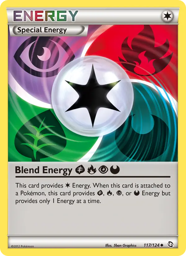 Blend Energy Grass Fire Psychic Darkness Uncommon rarity Dragons Exalted Pokémon card price