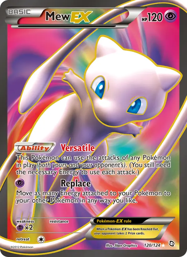 Mew-EX Ultra Rare rarity Dragons Exalted Pokémon card price