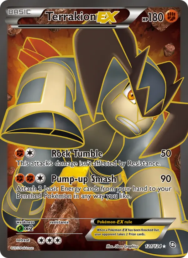 Terrakion-EX Ultra Rare rarity Dragons Exalted Pokémon card price