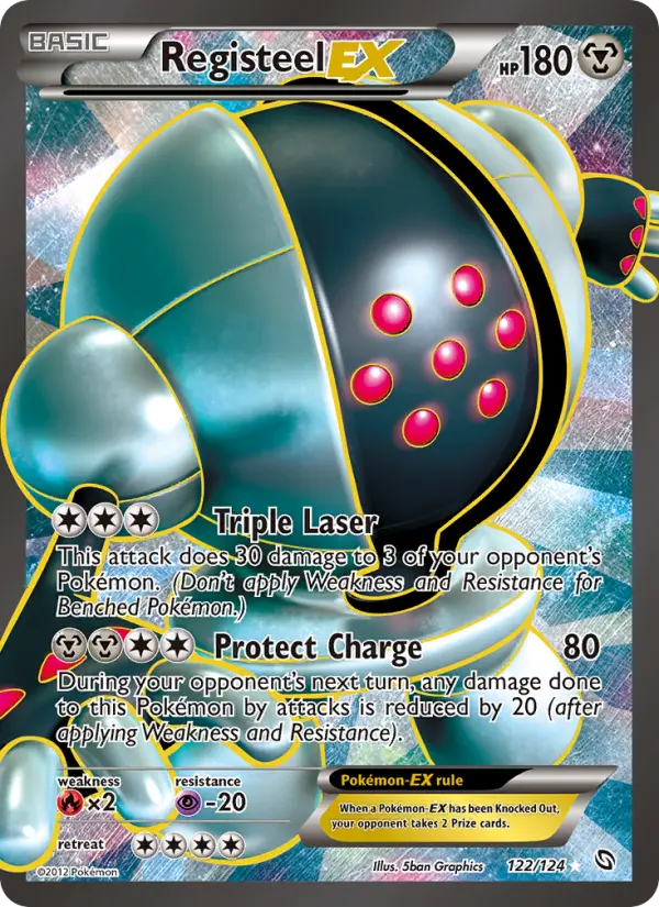 Registeel-EX Ultra Rare rarity Dragons Exalted Pokémon card price