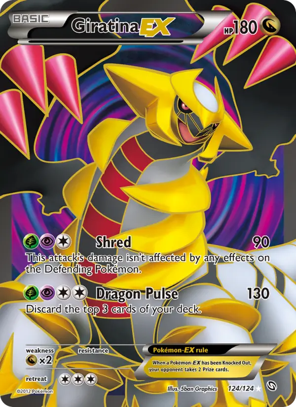 Giratina-EX Ultra Rare rarity Dragons Exalted Pokémon card price