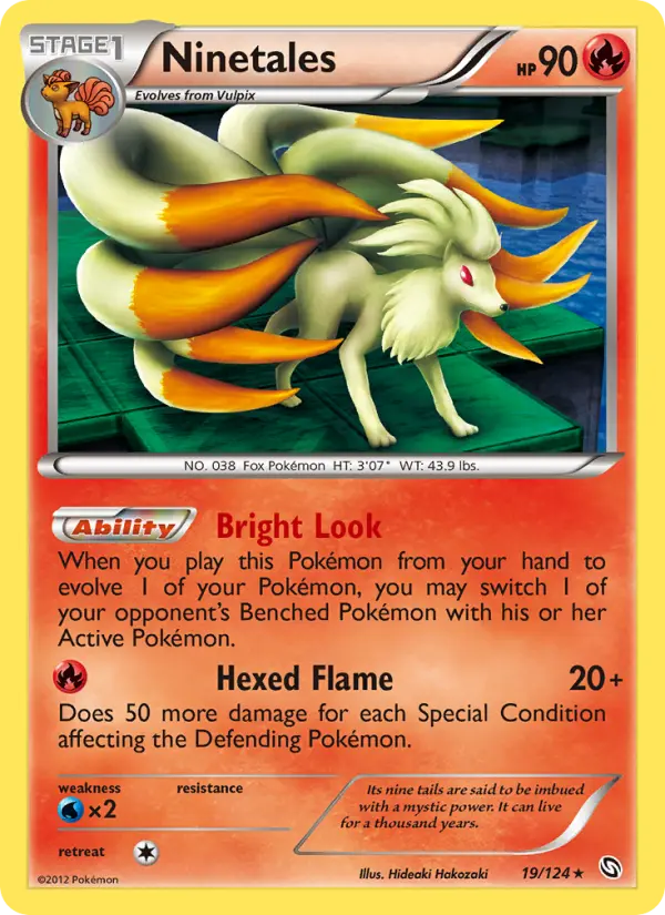 Ninetales Rare rarity Dragons Exalted Pokémon card price — $10.49