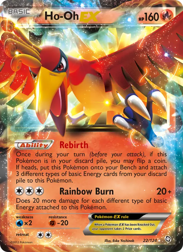 Ho-Oh-EX Rare rarity Dragons Exalted Pokémon card price