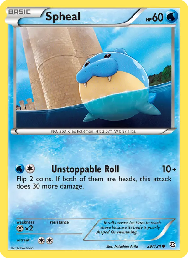 Spheal Common rarity Dragons Exalted Pokémon card price — $3.80