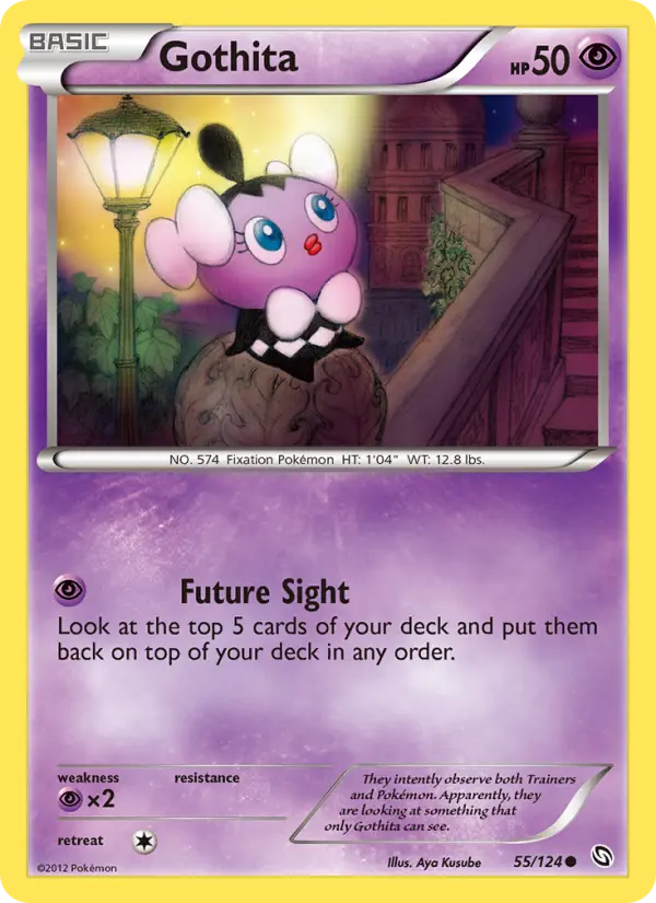 Gothita Common rarity Dragons Exalted Pokémon card price — $3.25