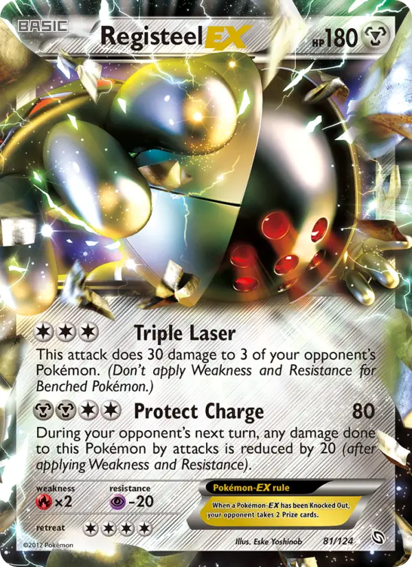 Registeel-EX Rare rarity Dragons Exalted Pokémon card price