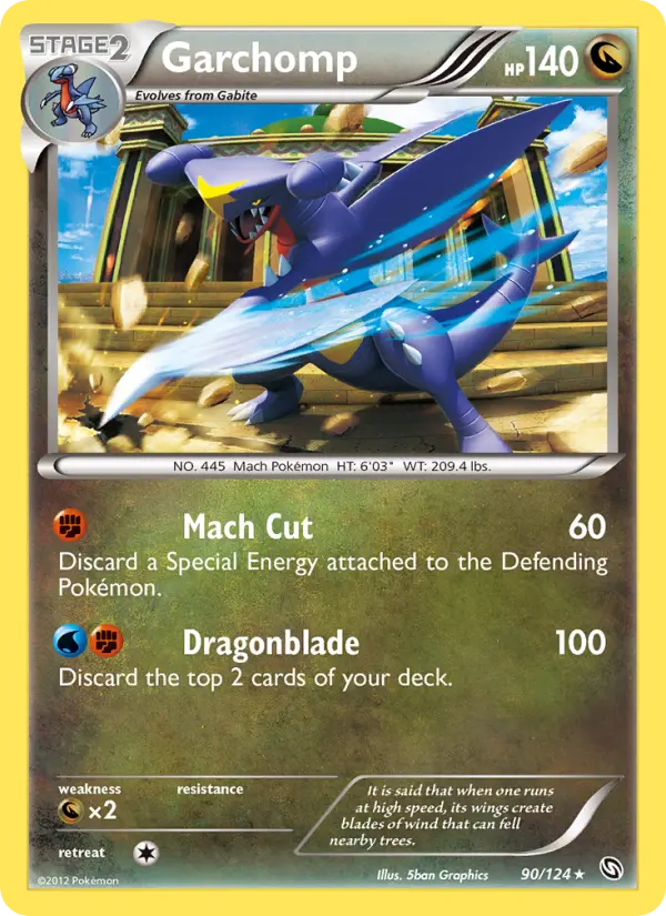 Garchomp Rare rarity Dragons Exalted Pokémon card price — $20.88
