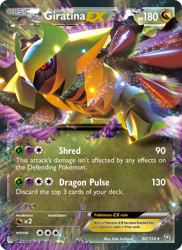 Giratina-EX Rare rarity Dragons Exalted Pokémon card price