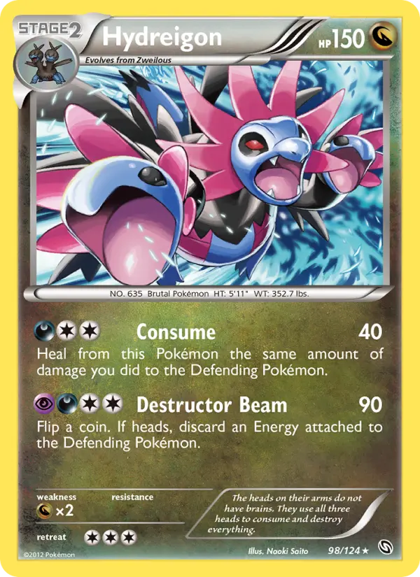 Hydreigon Rare rarity Dragons Exalted Pokémon card price — $3.04