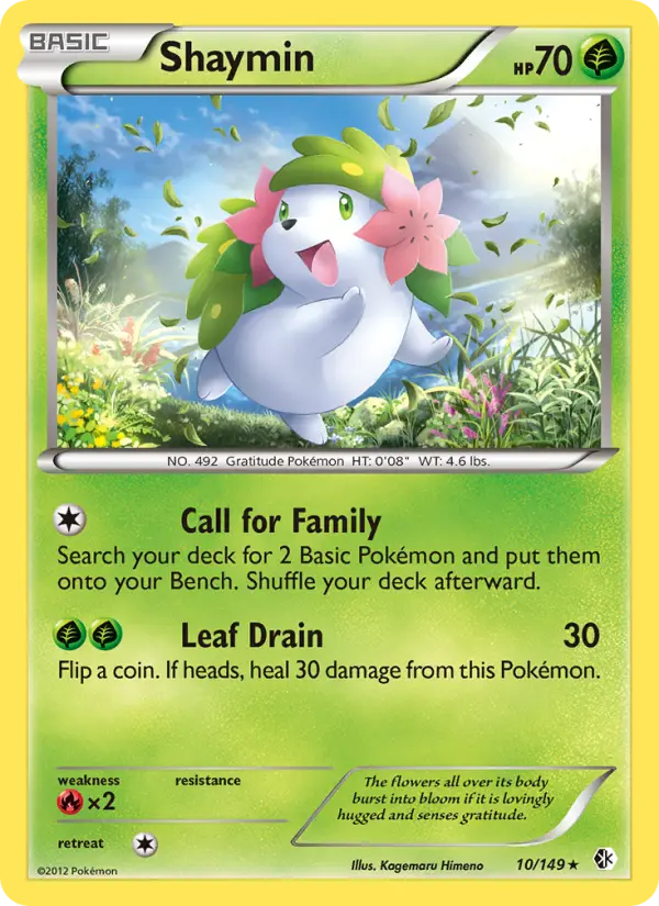 Shaymin Rare rarity Boundaries Crossed Pokémon card price — $7.91