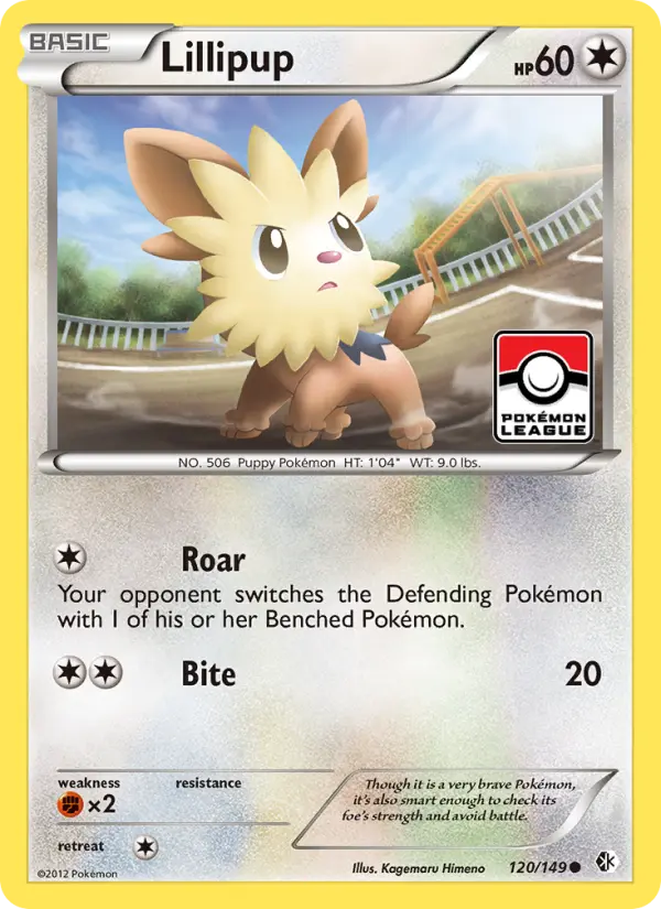 Lillipup Common rarity Boundaries Crossed Pokémon card price — $3.13