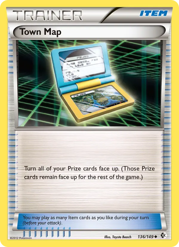Town Map Uncommon rarity Boundaries Crossed Pokémon card price — $8.85