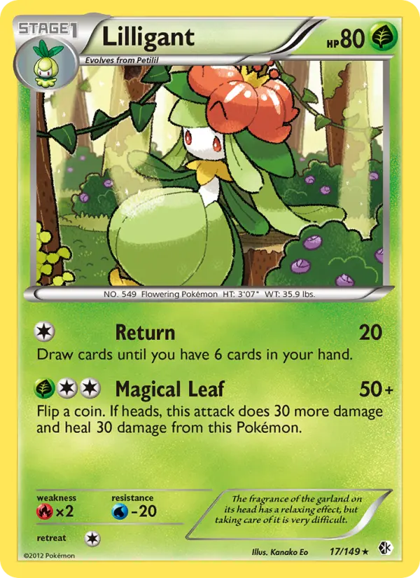 Lilligant Rare rarity Boundaries Crossed Pokémon card price — $4.45