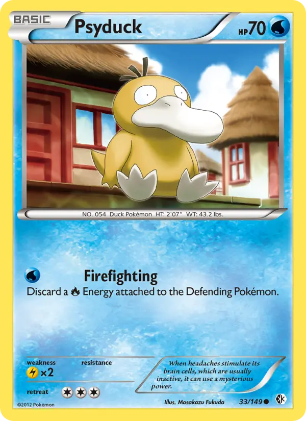 Psyduck Common rarity Boundaries Crossed Pokémon card price — $25.33