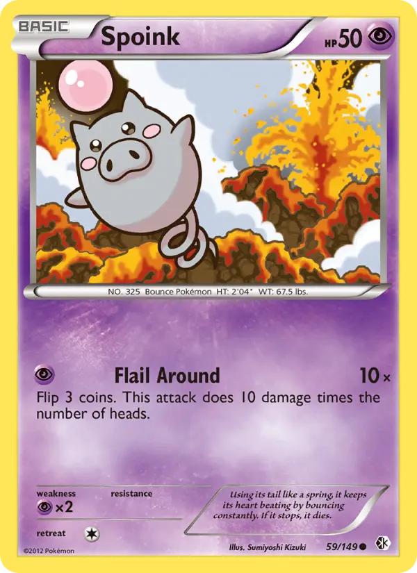 Spoink Common rarity Boundaries Crossed Pokémon card price — $0.70