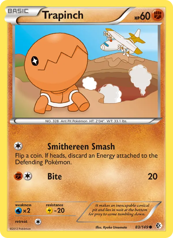 Trapinch Common rarity Boundaries Crossed Pokémon card price — $7.91