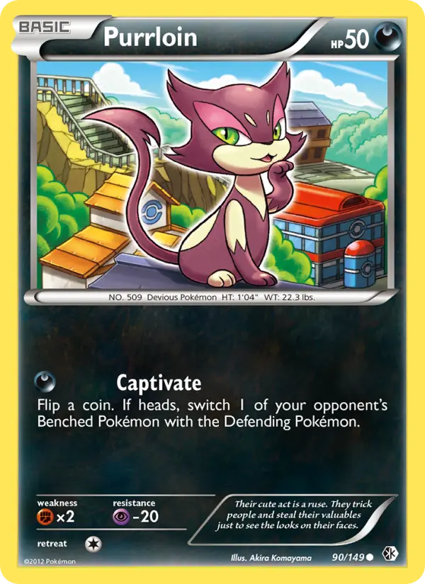 Purrloin Common rarity Boundaries Crossed Pokémon card price — $0.83