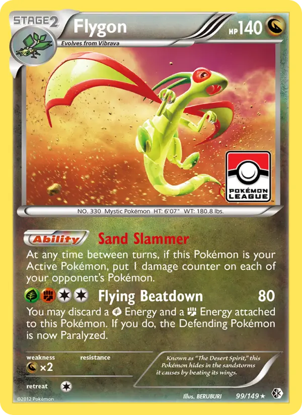Flygon Rare rarity Boundaries Crossed Pokémon card price — $13.50