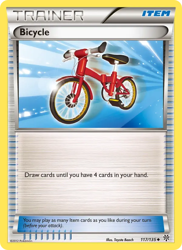 Bicycle Uncommon rarity Plasma Storm Pokémon card price — $4.90