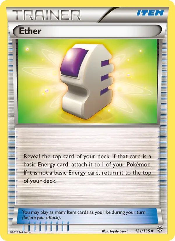 Ether Uncommon rarity Plasma Storm Pokémon card price — $0.96