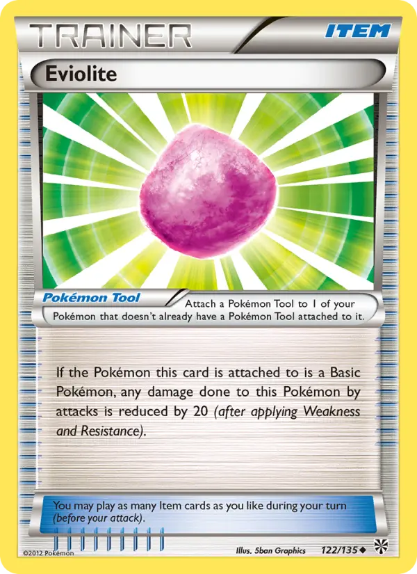 Eviolite Uncommon rarity Plasma Storm Pokémon card price — $0.44