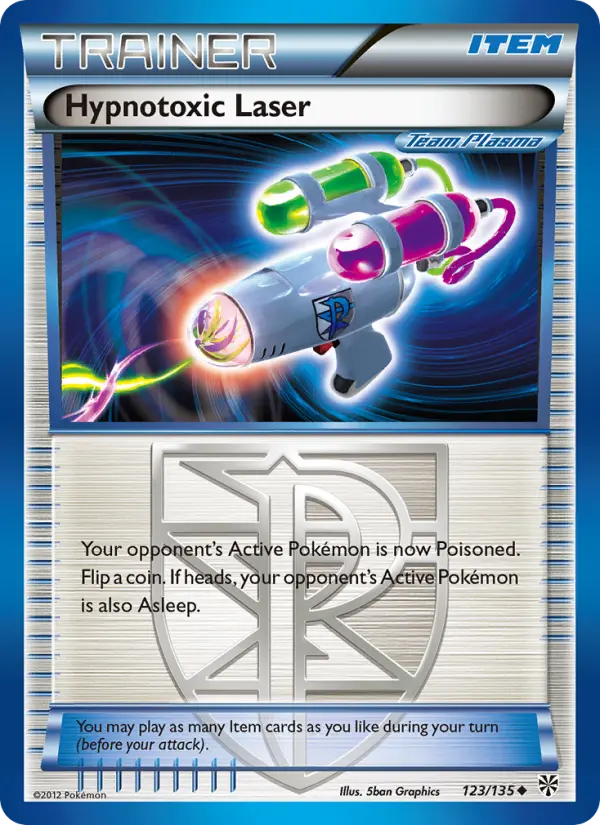 Hypnotoxic Laser Uncommon rarity Plasma Storm Pokémon card price — $11.82