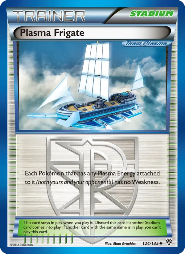 Plasma Frigate Uncommon rarity Plasma Storm Pokémon card price — $0.88