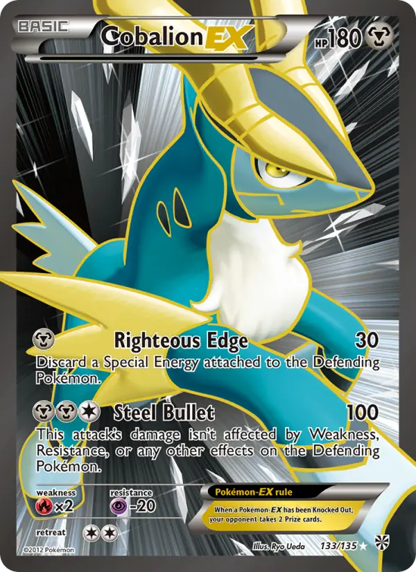 Cobalion-EX Ultra Rare rarity Plasma Storm Pokémon card price