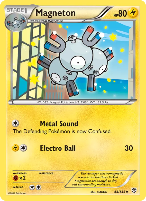 Magneton Uncommon rarity Plasma Storm Pokémon card price — $2.66