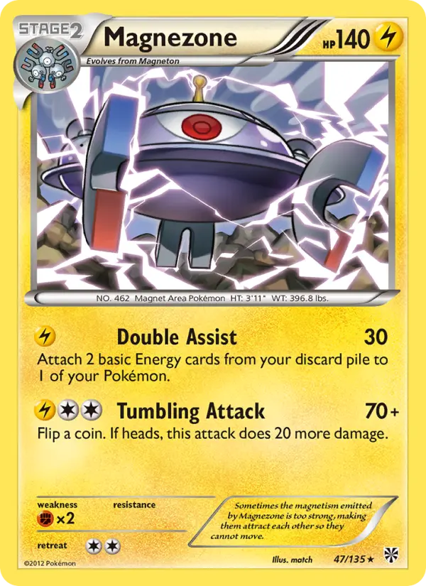 Magnezone Rare rarity Plasma Storm Pokémon card price — $2.34