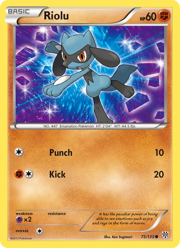 Riolu Common rarity Plasma Storm Pokémon card price — $9.91