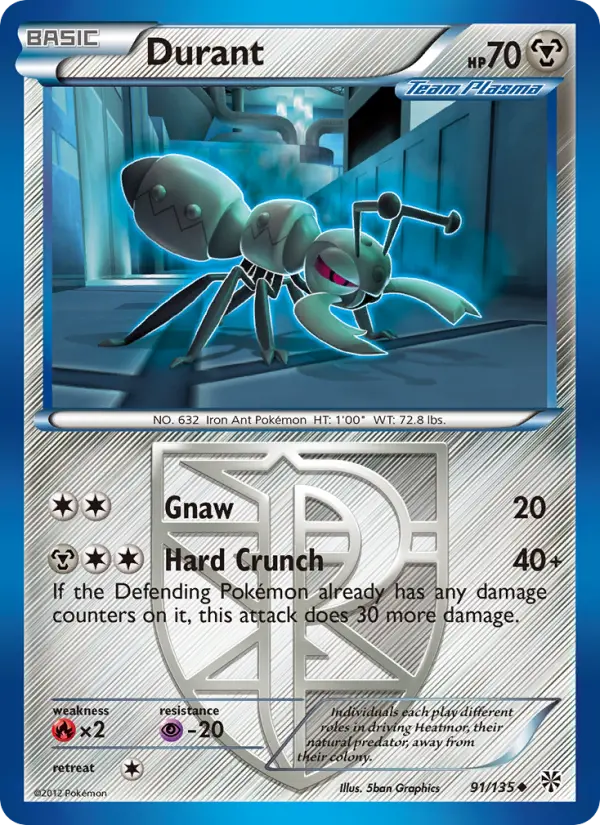 Durant Uncommon rarity Plasma Storm Pokémon card price — $2.08