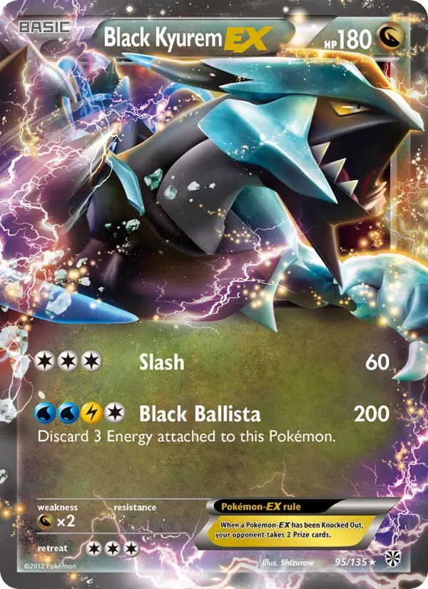 Black Kyurem-EX Rare rarity Plasma Storm Pokémon card price