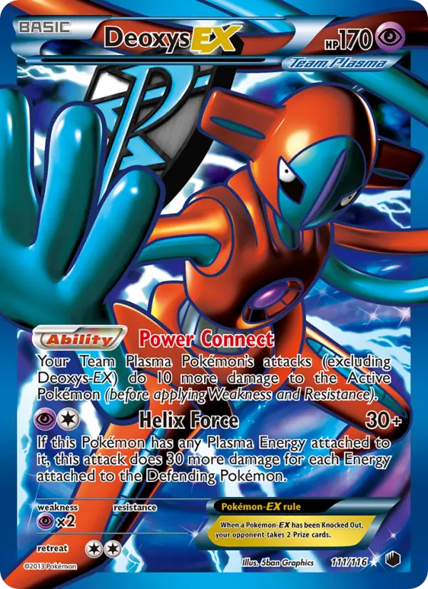 Deoxys-EX Ultra Rare rarity Plasma Freeze Pokémon card price