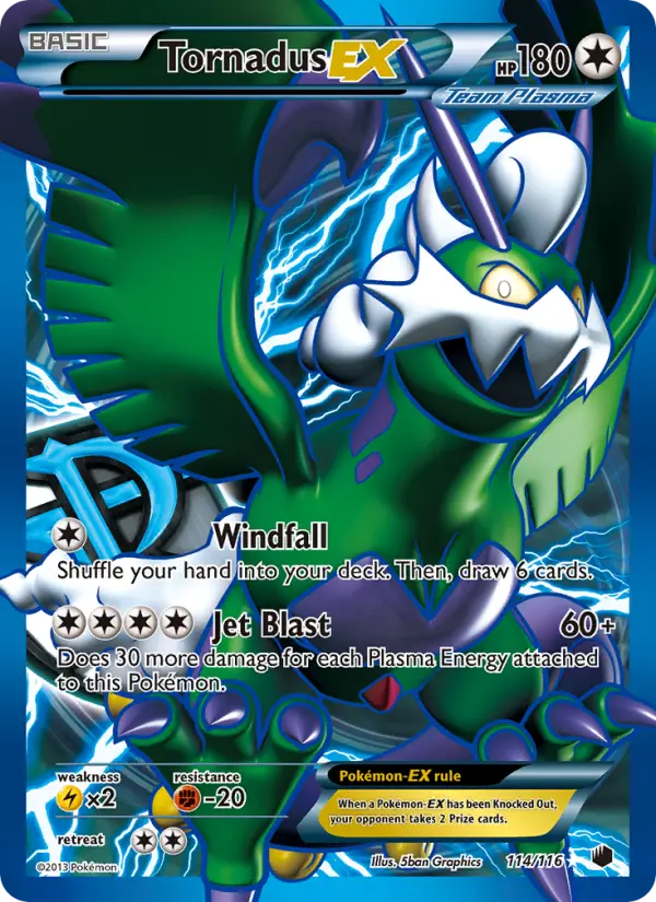 Tornadus-EX Ultra Rare rarity Plasma Freeze Pokémon card price