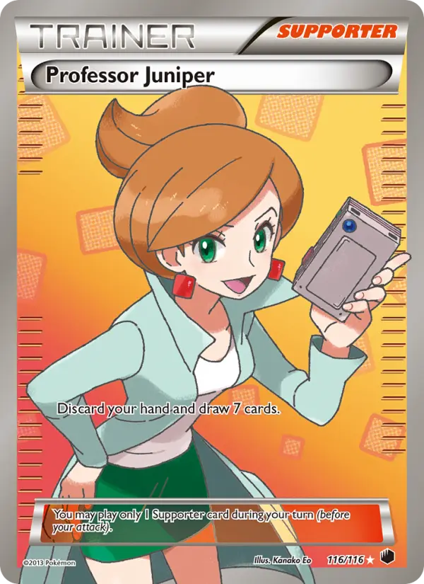 Professor Juniper Ultra Rare rarity Plasma Freeze Pokémon card price — $114.99