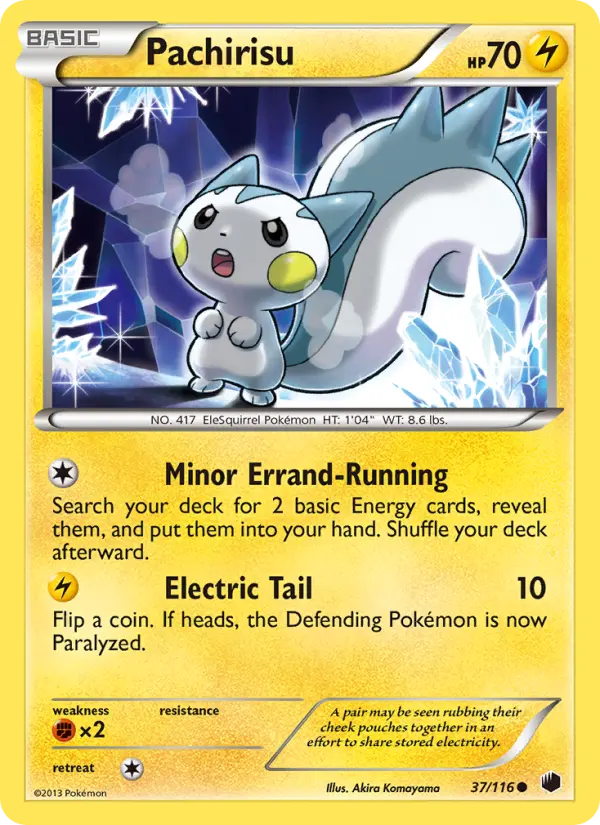 Pachirisu Common rarity Plasma Freeze Pokémon card price — $1.37