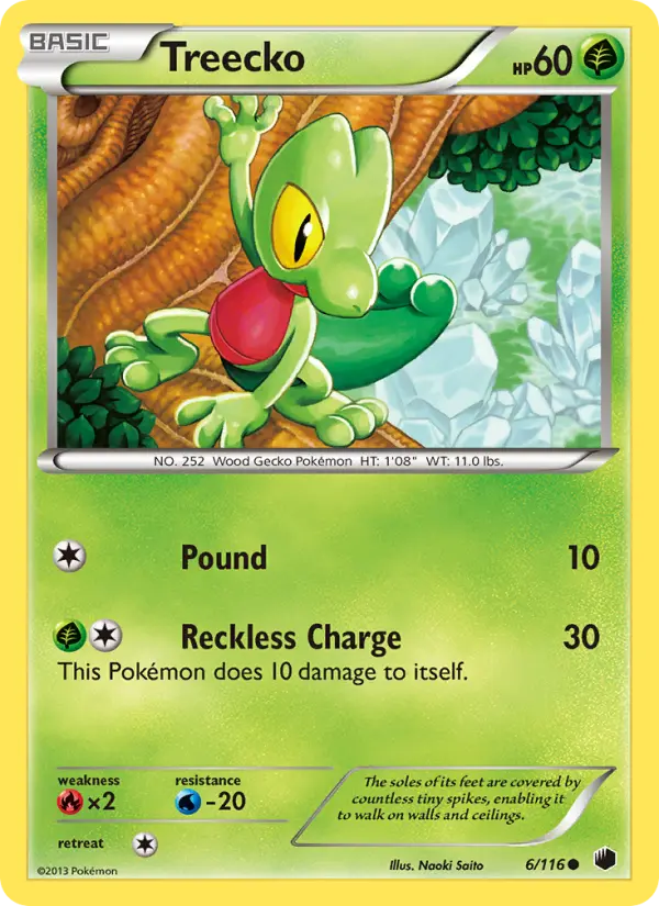 Treecko Common rarity Plasma Freeze Pokémon card price — $2.81