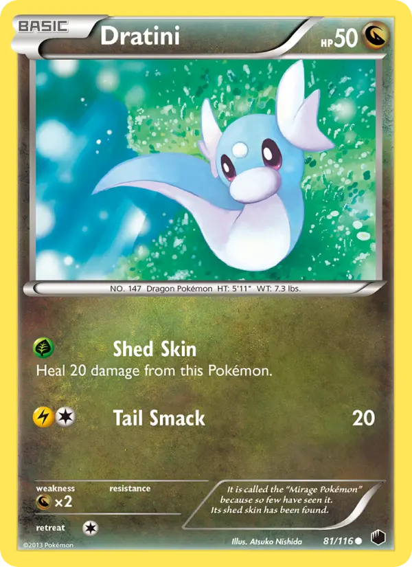 Dratini Common rarity Plasma Freeze Pokémon card price — $6.84